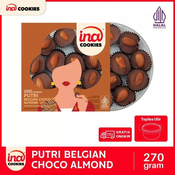 INA COOKIES BELGIAN CHOCO ALMOND 270 GR
