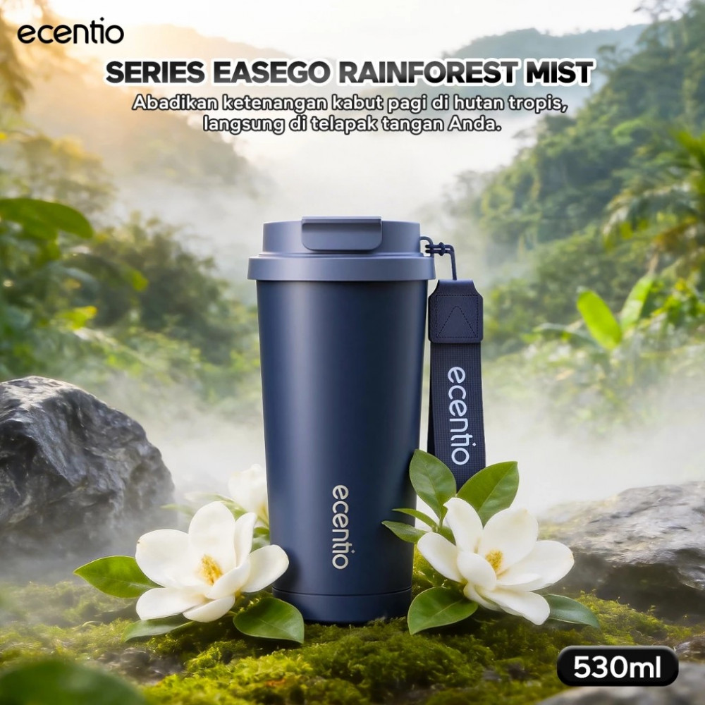 ECENTIO 530 ML STAINLEES STEEL CASUAL CUP BLUE