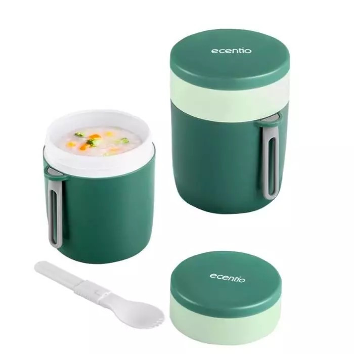 ECENTIO 450 ML PLASTIC SOUP CUP GREEN