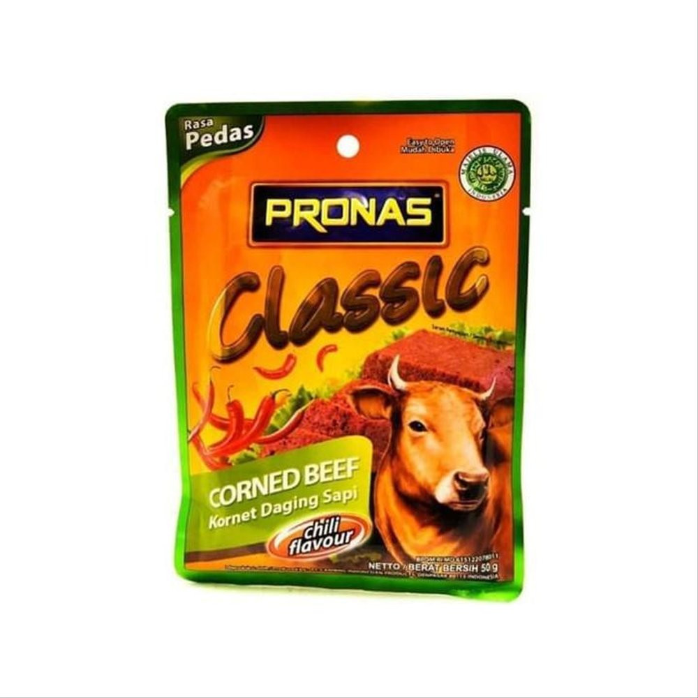PRONAS CORNED BEEF CHILI SCHT 50 GR