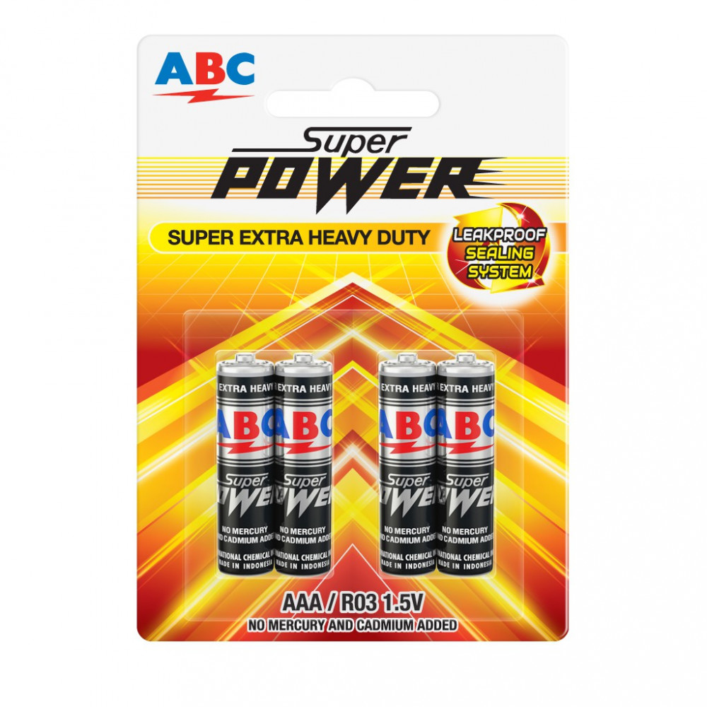 ABC BATERAI SPW R03 1.5V 4 S