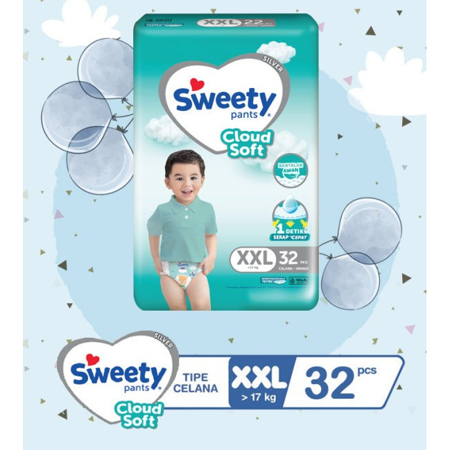 SWEETY SILVER PANTS  XXL32