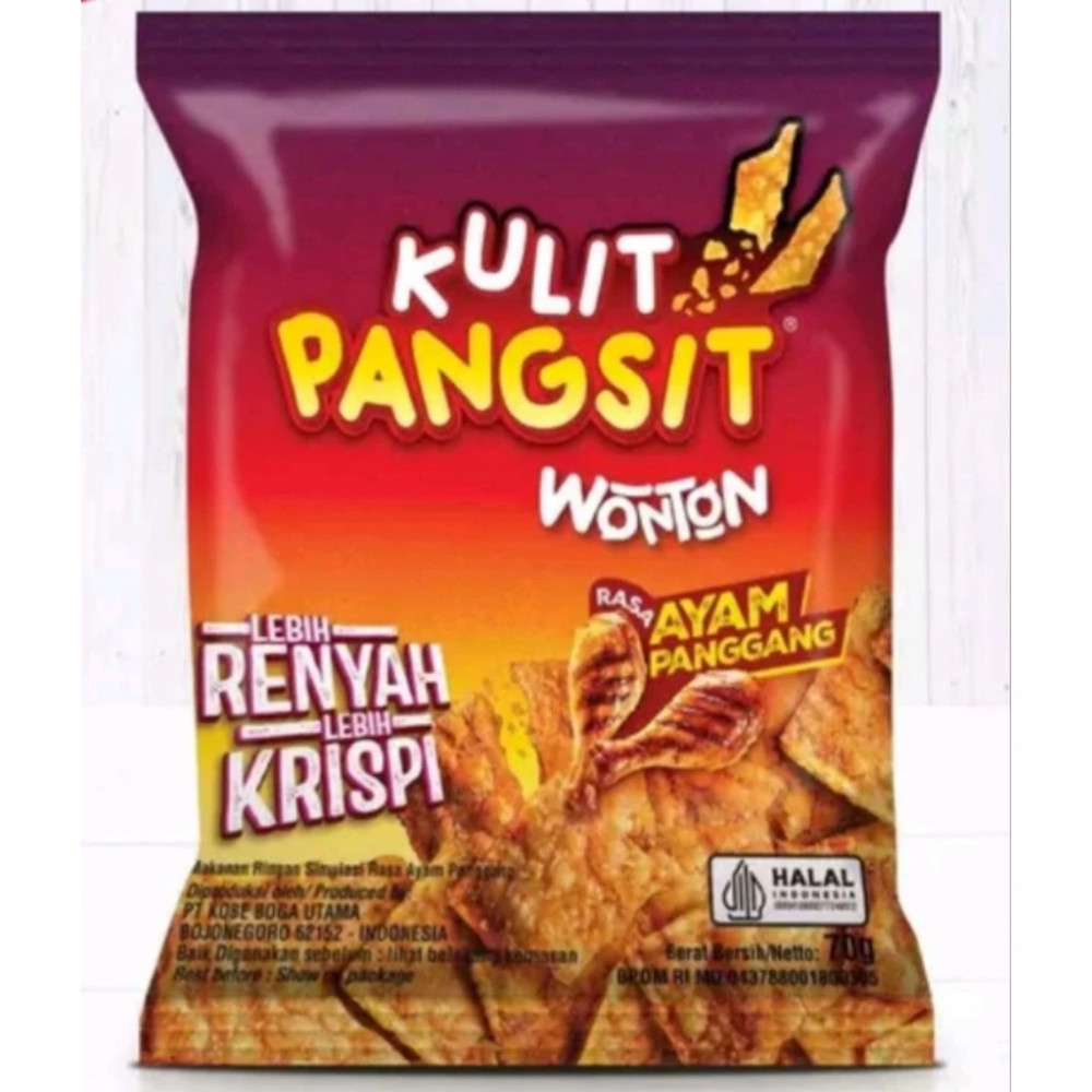 KOBE BONCABE KULIT PANGSIT AYAM PG 70 GR