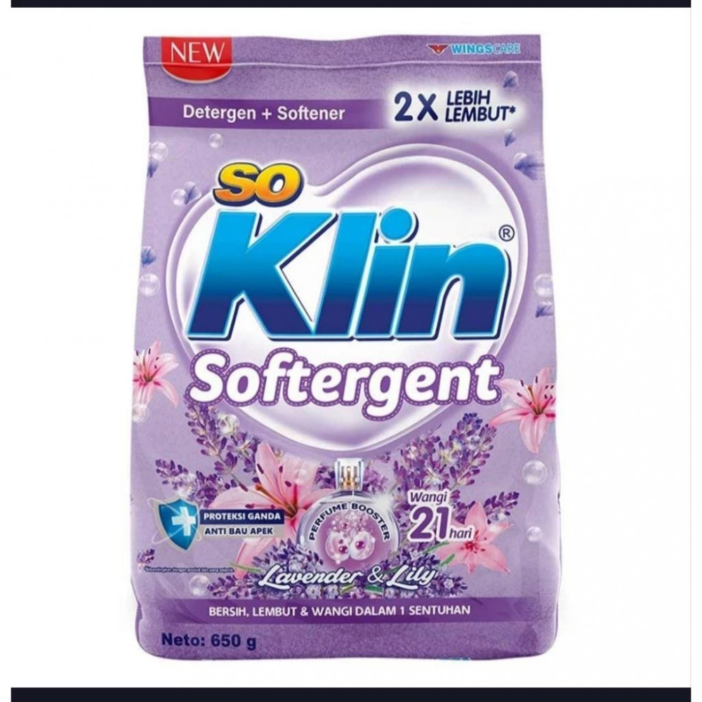 SO KLIN SOFTERGENT PURPLE LAVENDER 650 GR
