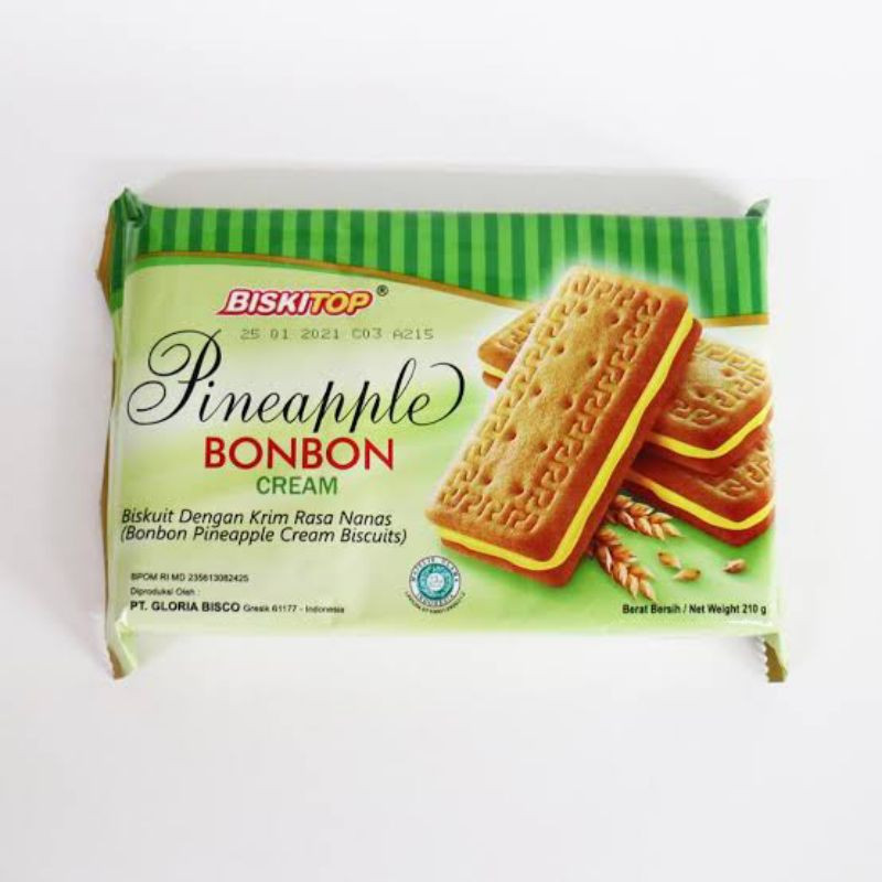 BISKITOP PINEAPPLE BONBON 210 GR