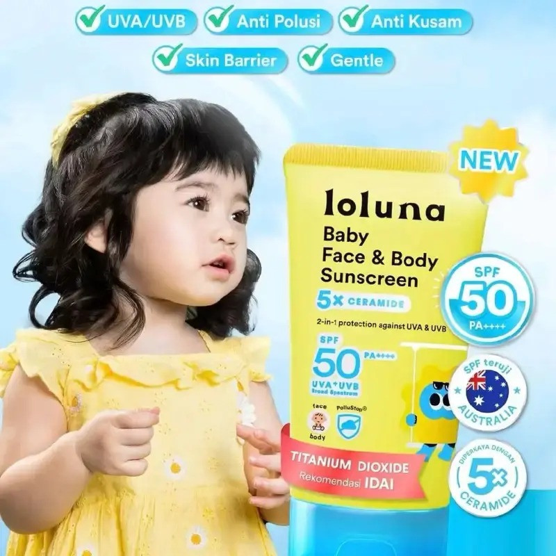 LOLUNA BABY FACE & BODY SUNSCREEN 30ML