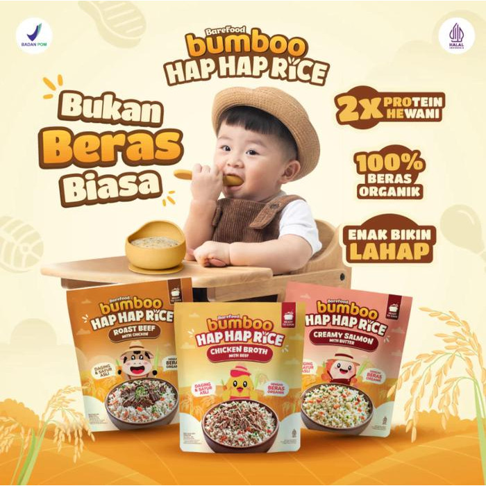 BUMBOO HAPHAP BERAS ORGANIK CREAMY SALMON
