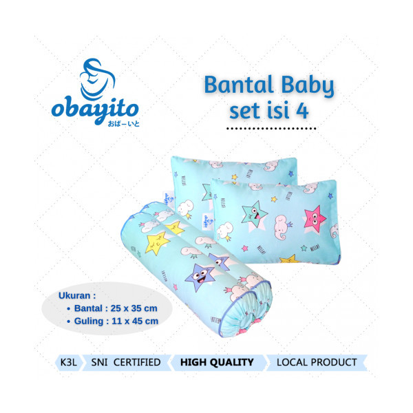 OBAYITO BANTAL BABY SET ISI 4 MOTIF OB-028