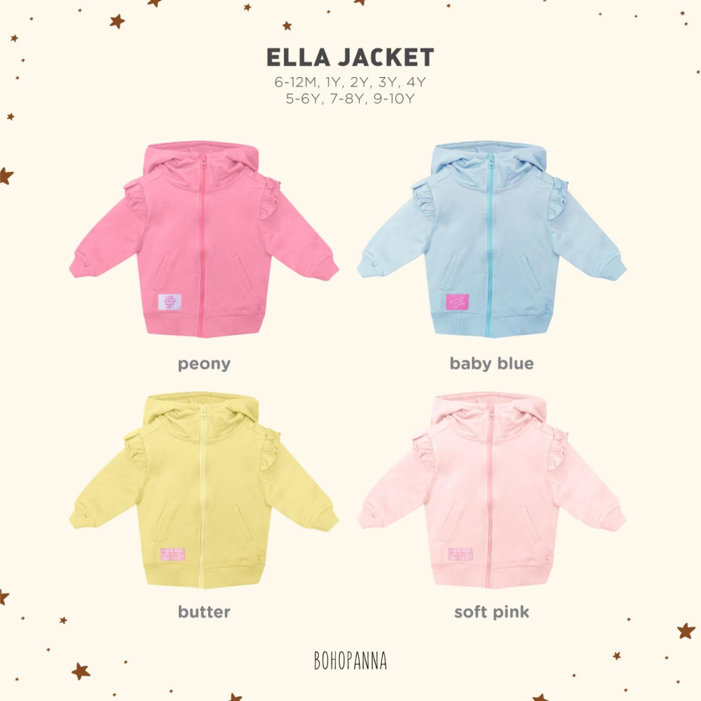 BOHO ELLA JACKET PEONY 5-6Y