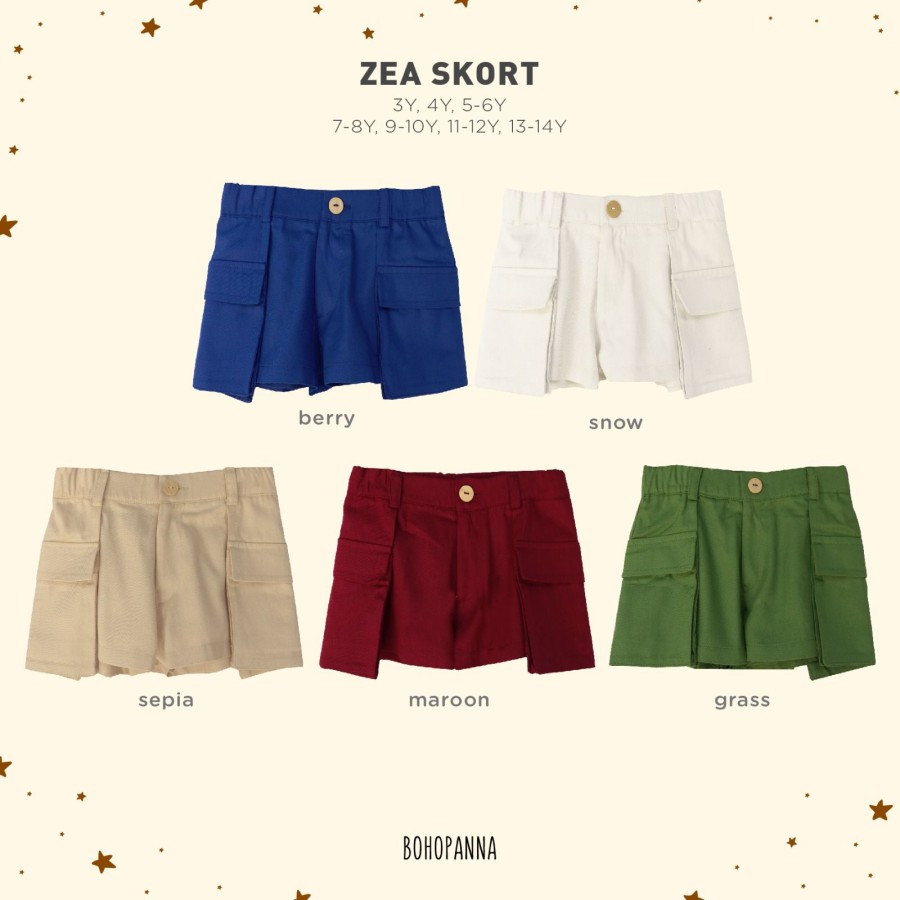 BOHO ZEA SKORT SNOW 5-6Y