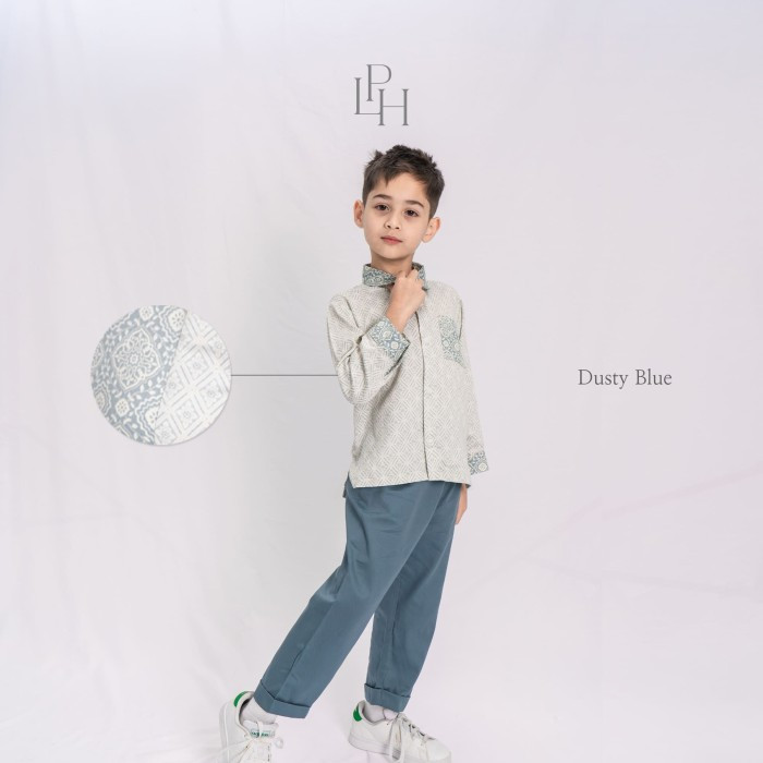 PALMERHAUS ARYA BOY ATTIRE SET DUSTY BLUE 5Y