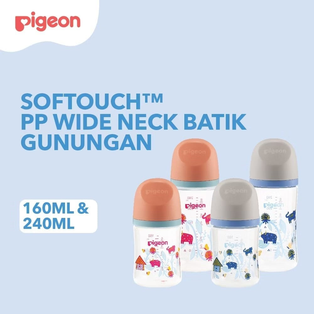 PIGEON BTL BPP WIDE NECK BATIK GUNUNGAN BIRU 160ML