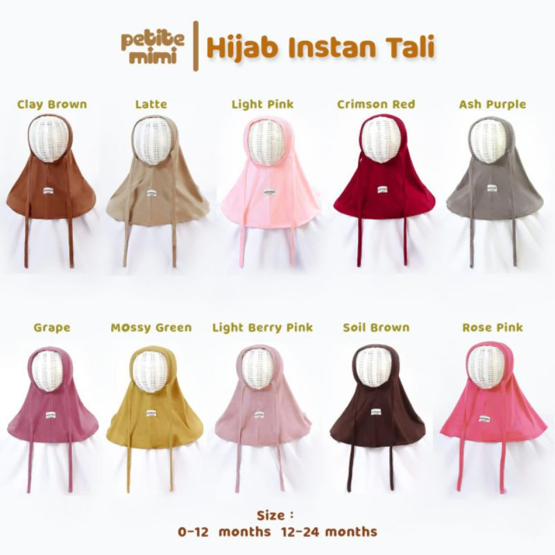 PETITE MIMI HIJAB INSTAN TALI MIX 0-12M