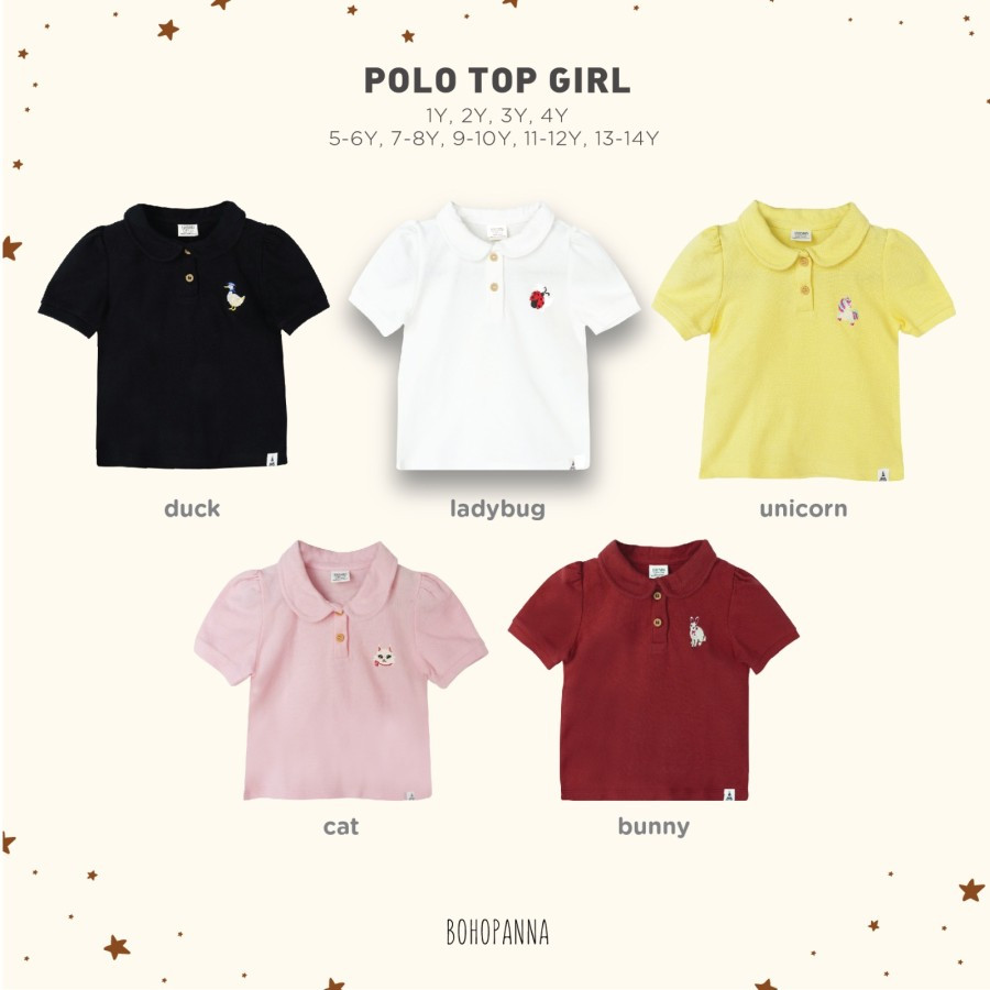 BOHO POLO TOP GIRL 2Y