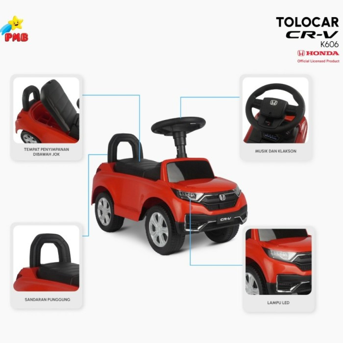 PMB TOLO CAR CRV K606 MERAH