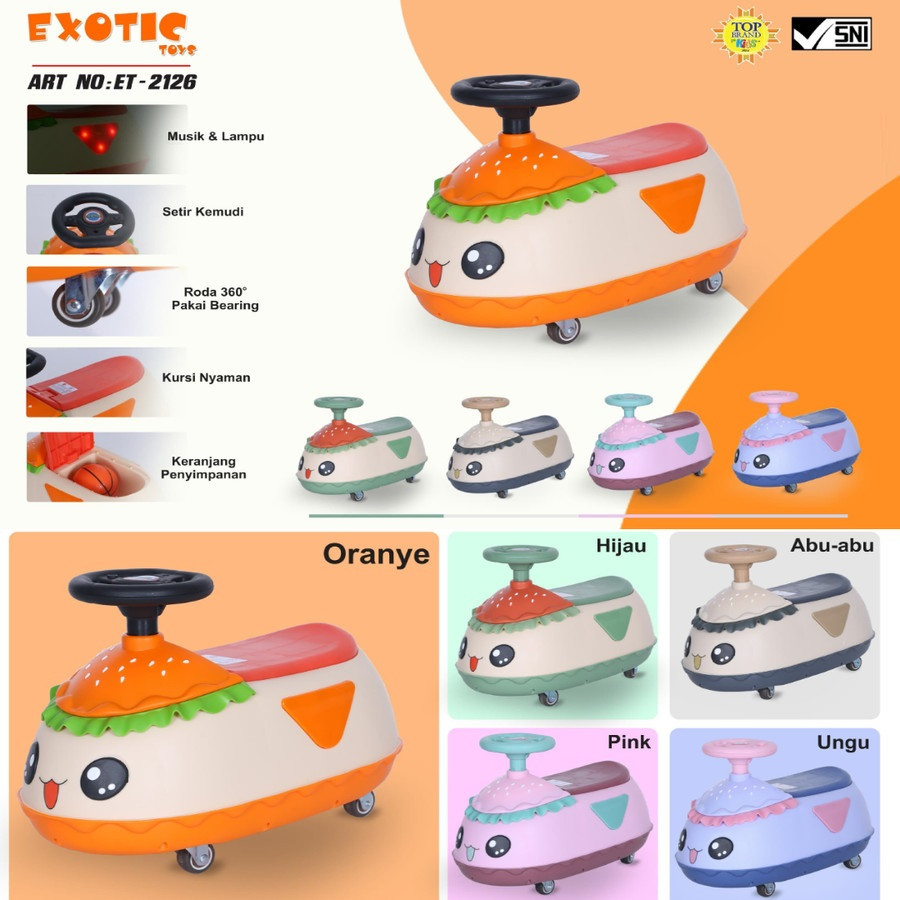 EXOTIC RIDE ON BURGER ET-2126 PINK