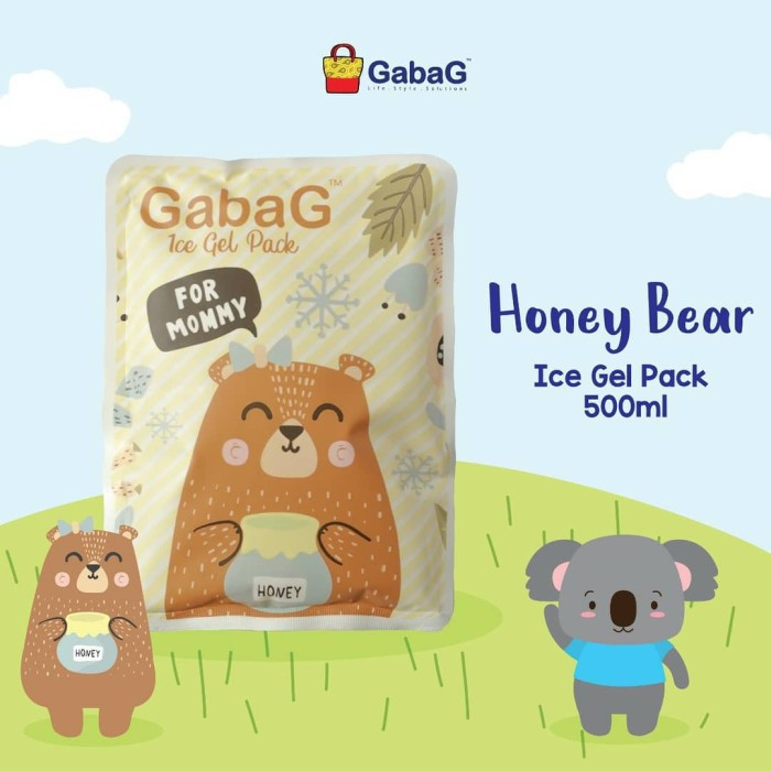 GABAG ICE GEL PACK 500ML HONEY BEAR