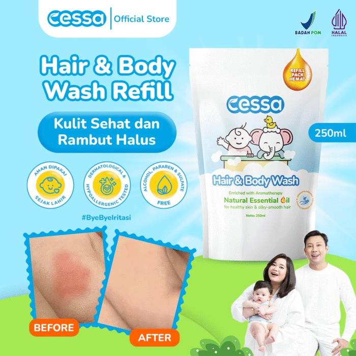 CESSA HAIR AND BODY WASH REFF. 250 ML