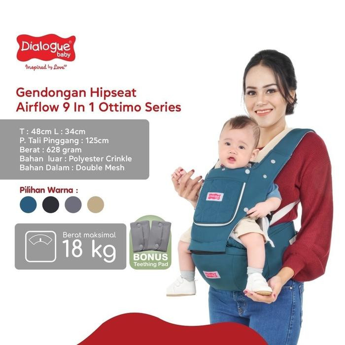 DIALOGUE GENDONGAN HIPSEAT + SSC M-SHAPE AIRFLOW 9IN1 OTTIMO SERIES (D) DGG4422