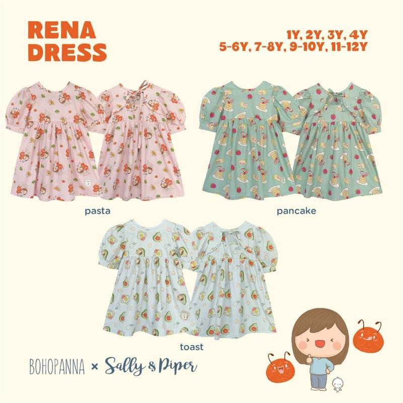 BOHO BP X SP RENA DRESS 3Y TOAST