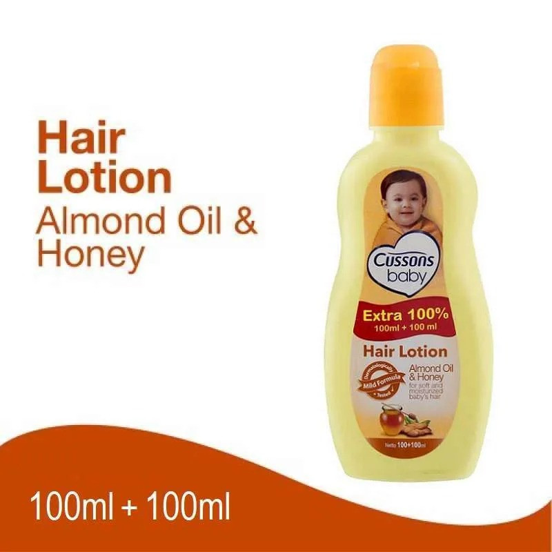 CUSSONS HAIR LOTION  ALMOND OIL&HONEY 100ML EXTRA 100%