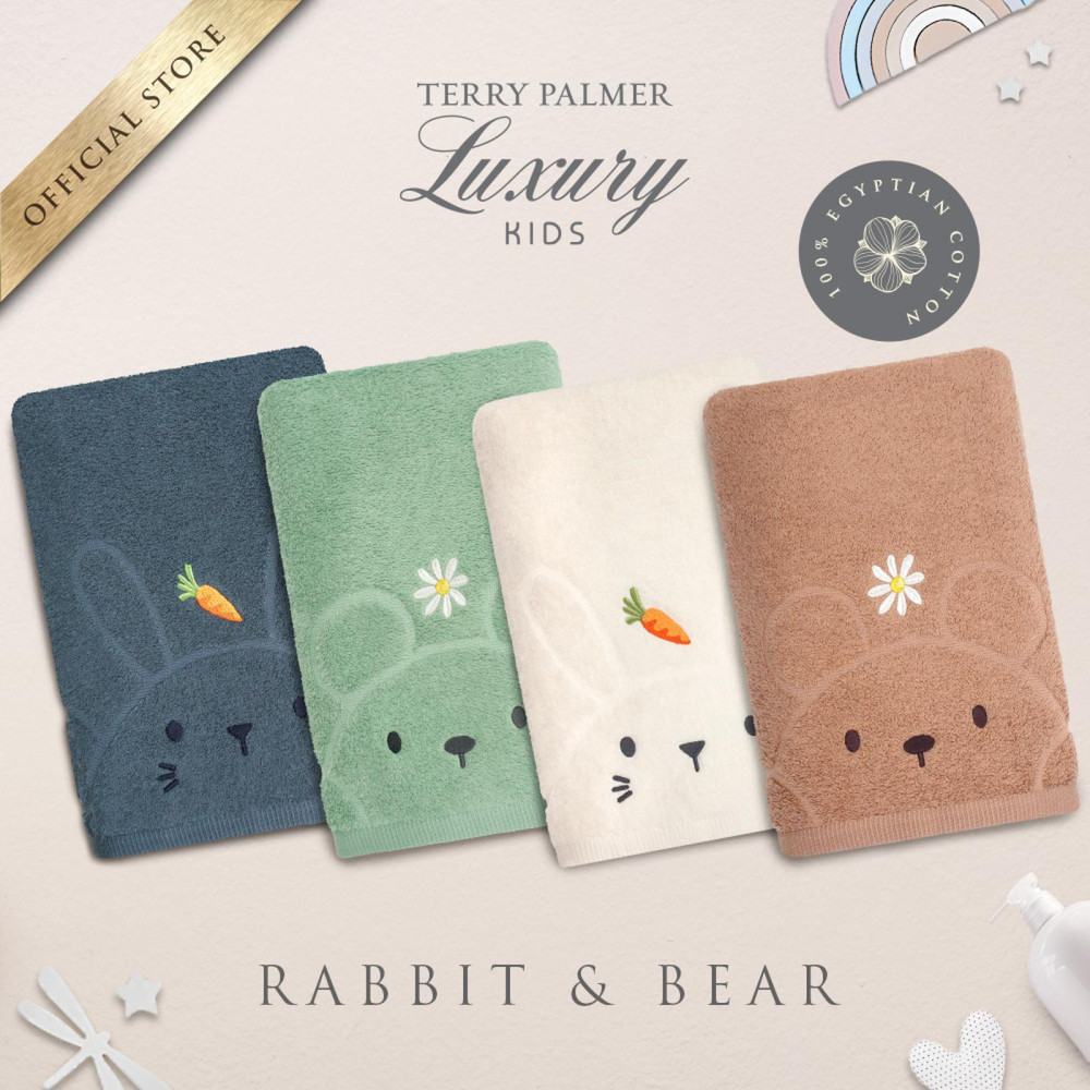 TERRY PALMER ALYSSA BATH TOWELS TEDDY BEAR