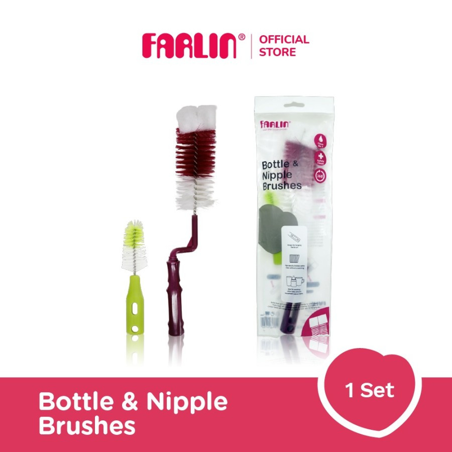 FARLIN BOTTLE & NIPPLE BRUSHES BF-252 PLASTIC