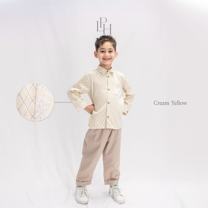 PALMERHAUS ARYA BOY ATTIRE SET CREAM YELLOW 2Y