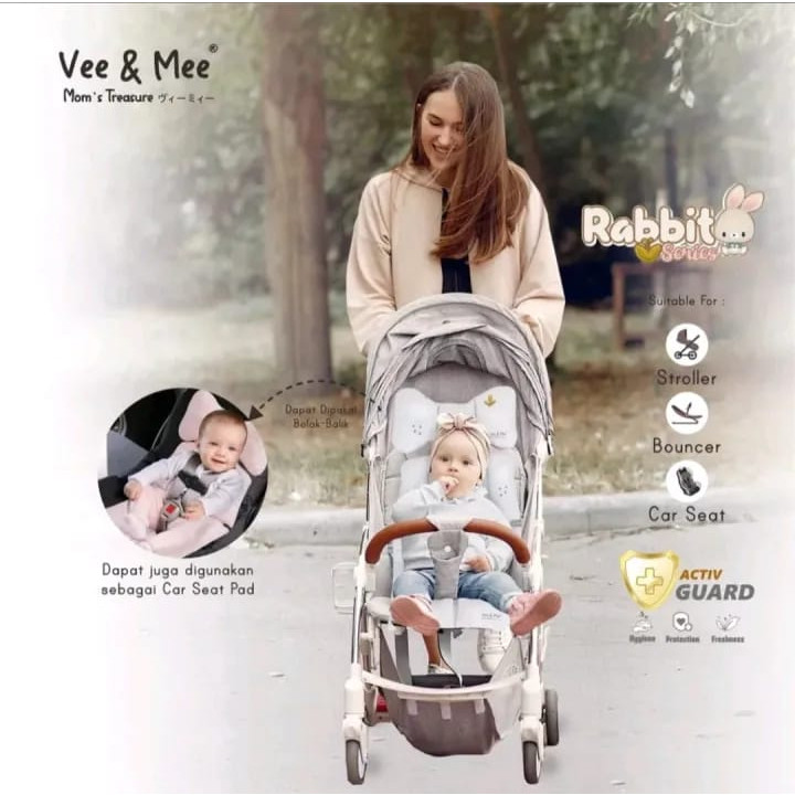 VEE & MEE ALAS STROLLER + BANTAL DOT RABBIT SERIES VMA1100