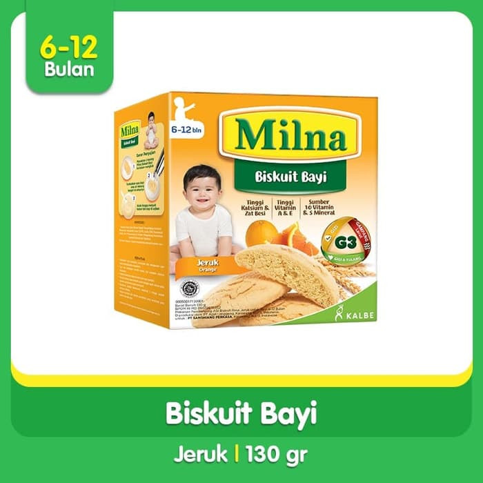 MILNA BABY BISKUIT JERUK 130GR