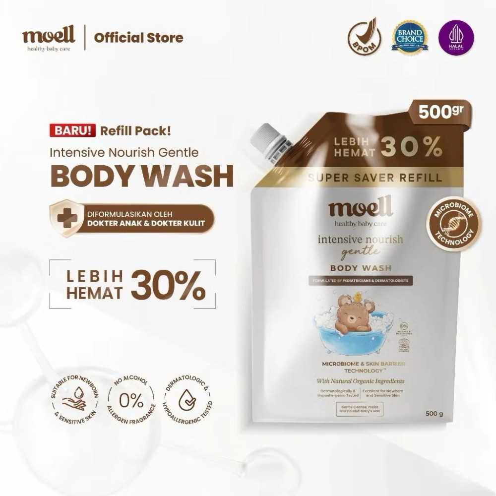 MOELL BODY WASH REFILL 500 G