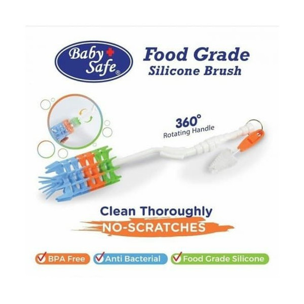 BABY SAFE SILICONE BOTTLE BRUSH BS 366