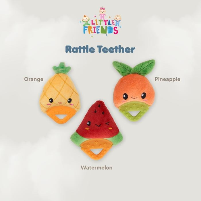 LITTLE FRIENDS RATTLE TEETHER PINEAPPLE LFR3110