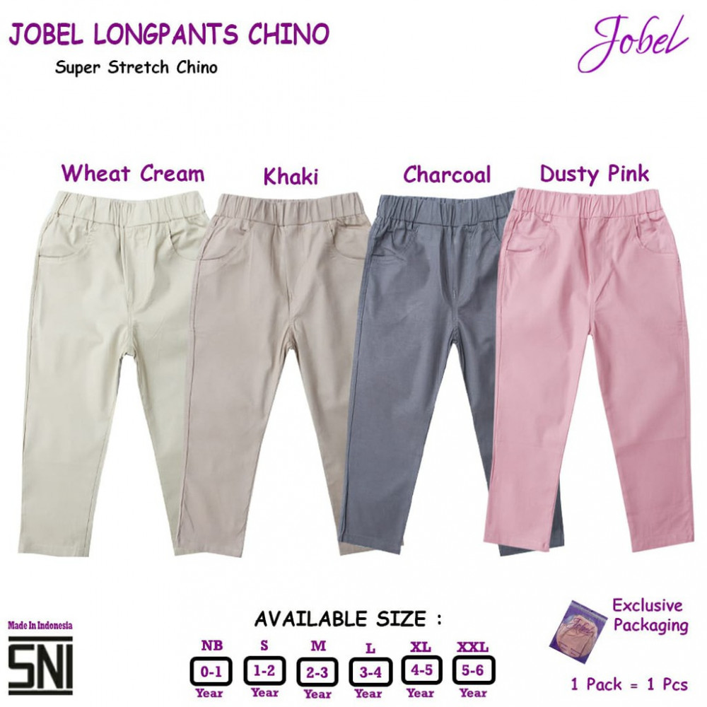 JOBEL LONGPANTS CHINO CHARCOAL S