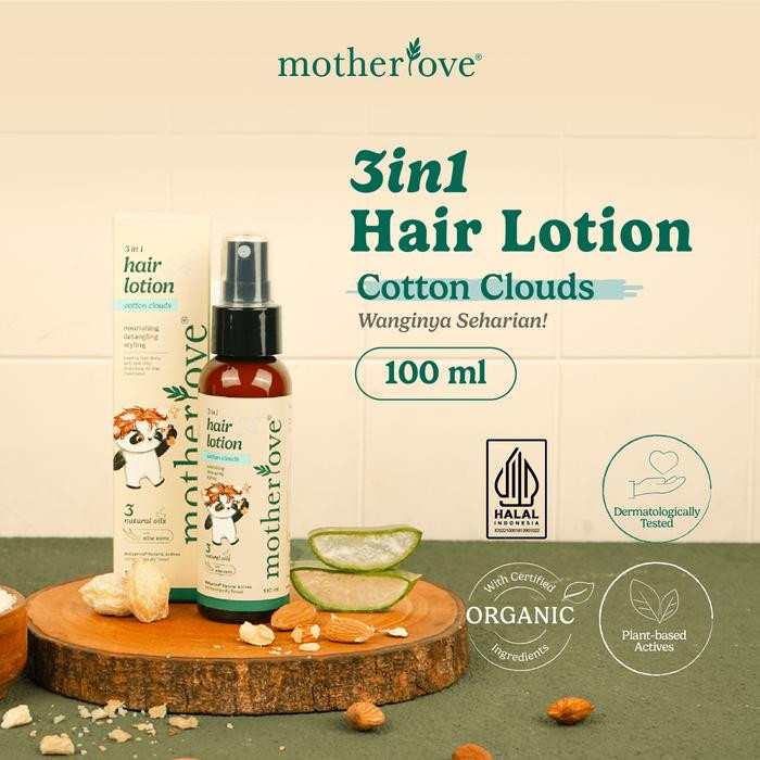 MOTHERLOVE 3IN1 HAIR LOTION COTTON CLOUDS