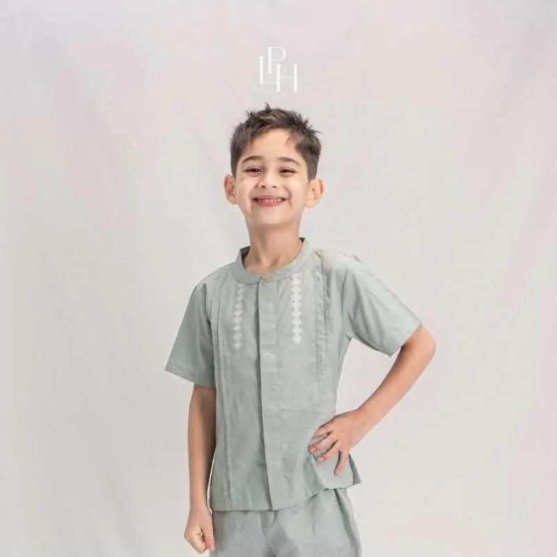 PALMERHAUS EZRA KOKO ATTIRE SET AQUA BLUE 5Y