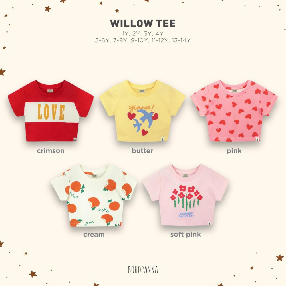 BOHO WILLOW TEE BUTTER 2Y