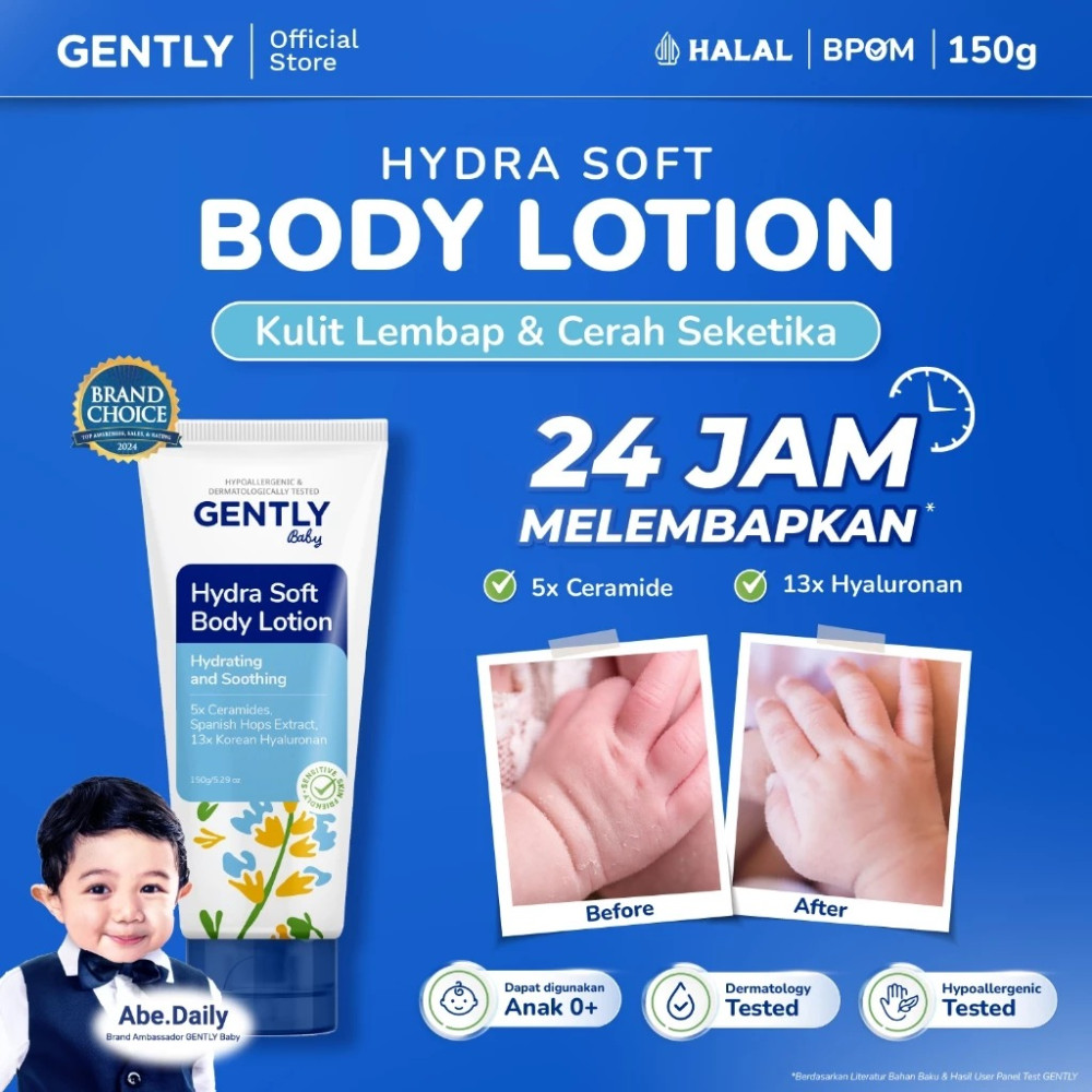 GENTLY BABY HYDRA SOFT BODY LOTION 150 G