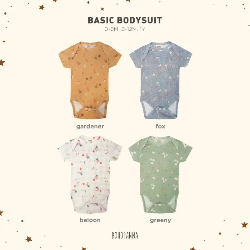 BOHO BASIC BODYSUIT FOX 6-12M