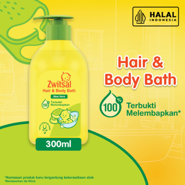 ZWITSAL BABY BATH HAIR&BODY ANTIBACTERIAL PUMP 300ML