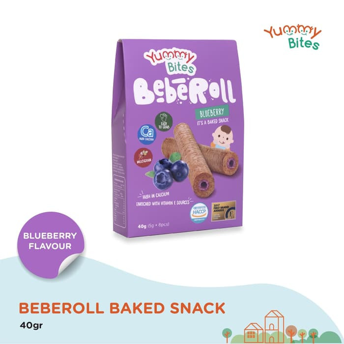 YUMMY BITES BEBEROLL FLAVOR BLUEBERRY 40GR