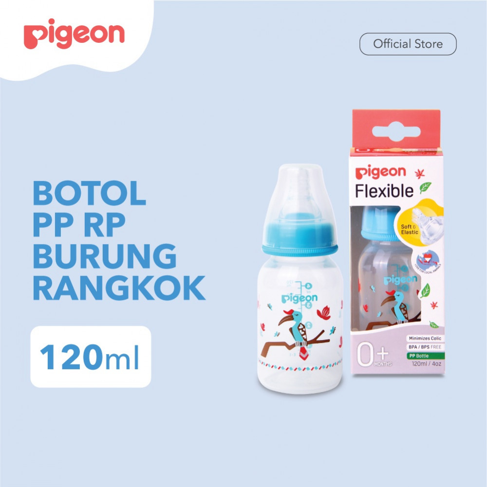 PIGEON BOTOL PP RP 120ML BURUNG RANGKOK W/S NIPPLE