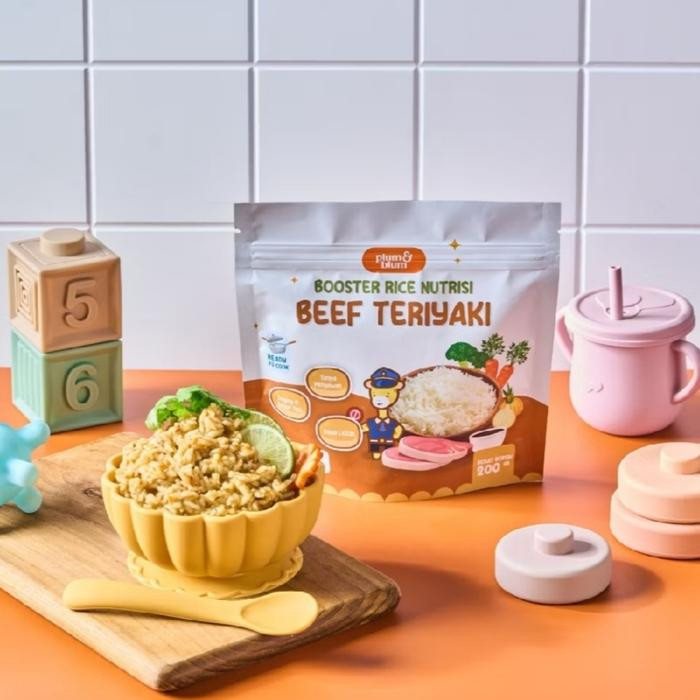 PLUM & BLUM BERAS NUTRISI BB BOOSTER 6 BULAN - BEEF TERIYAKI 200GR