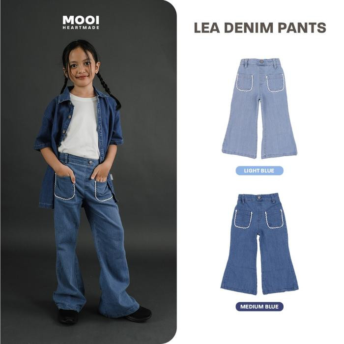 MOOI LEA DENIM PANTS LIGHT BLUE L (5-6Y)
