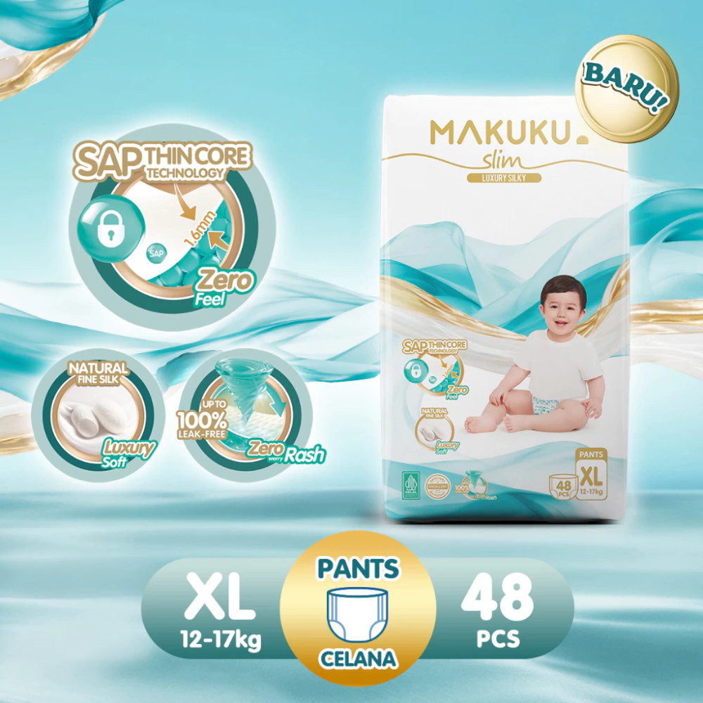 MAKUKU AIR DIAPERS SLIM PANTS JUMBO XL48