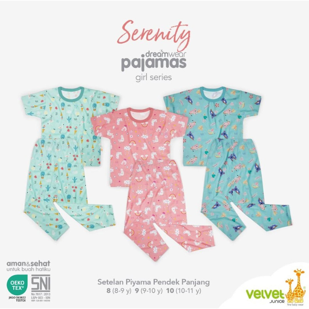 VELVET PIYAMA PDK PJG 9 GIRL SERENITY
