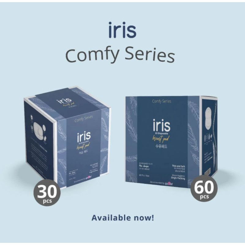 IRIS DISPOSABLE BREAST PADS COMFY ISI 60