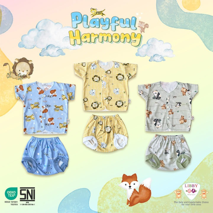 LIBBY STELAN KD PENDEK CLNA POP 0-3M PLAYFULL HARMONY