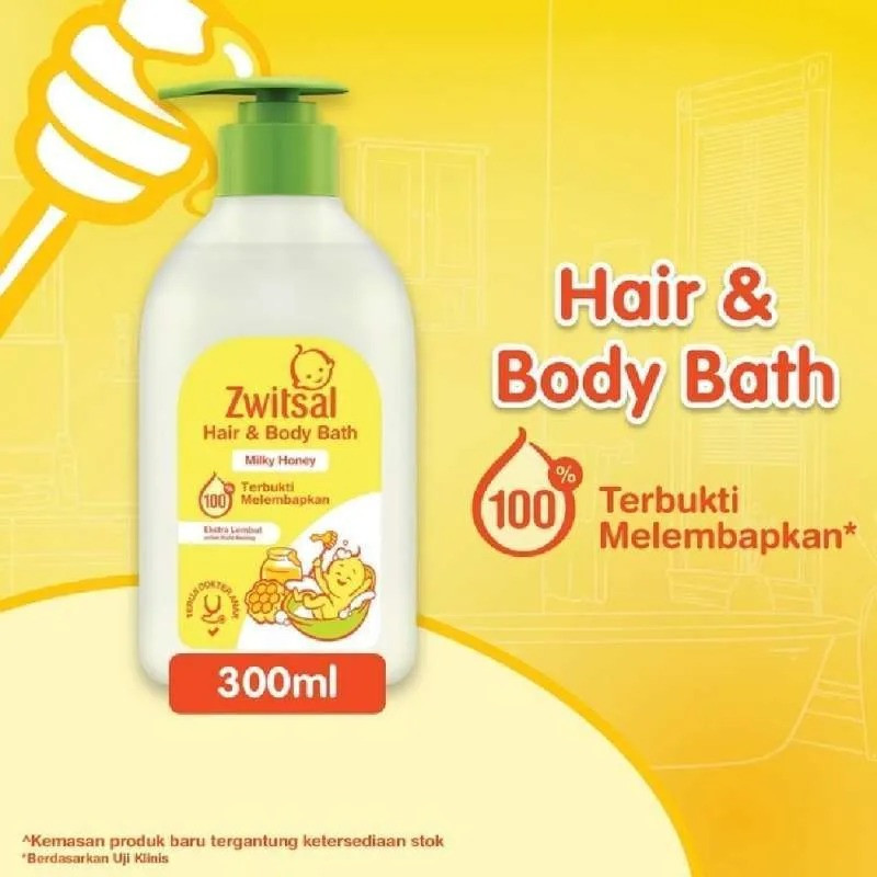 ZWITSAL BB BATH NAT MLK&HONEY 300 ML