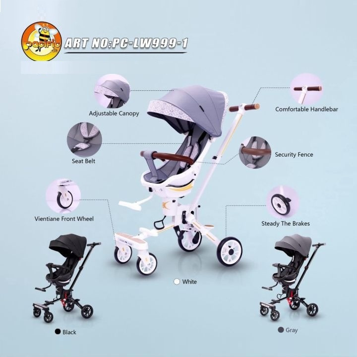 PACIFIC MAGIC STROLLER LW999-1 WHITE
